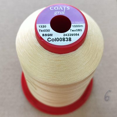 конци за кожа GRAL Tkt30x1000м шампанско 838